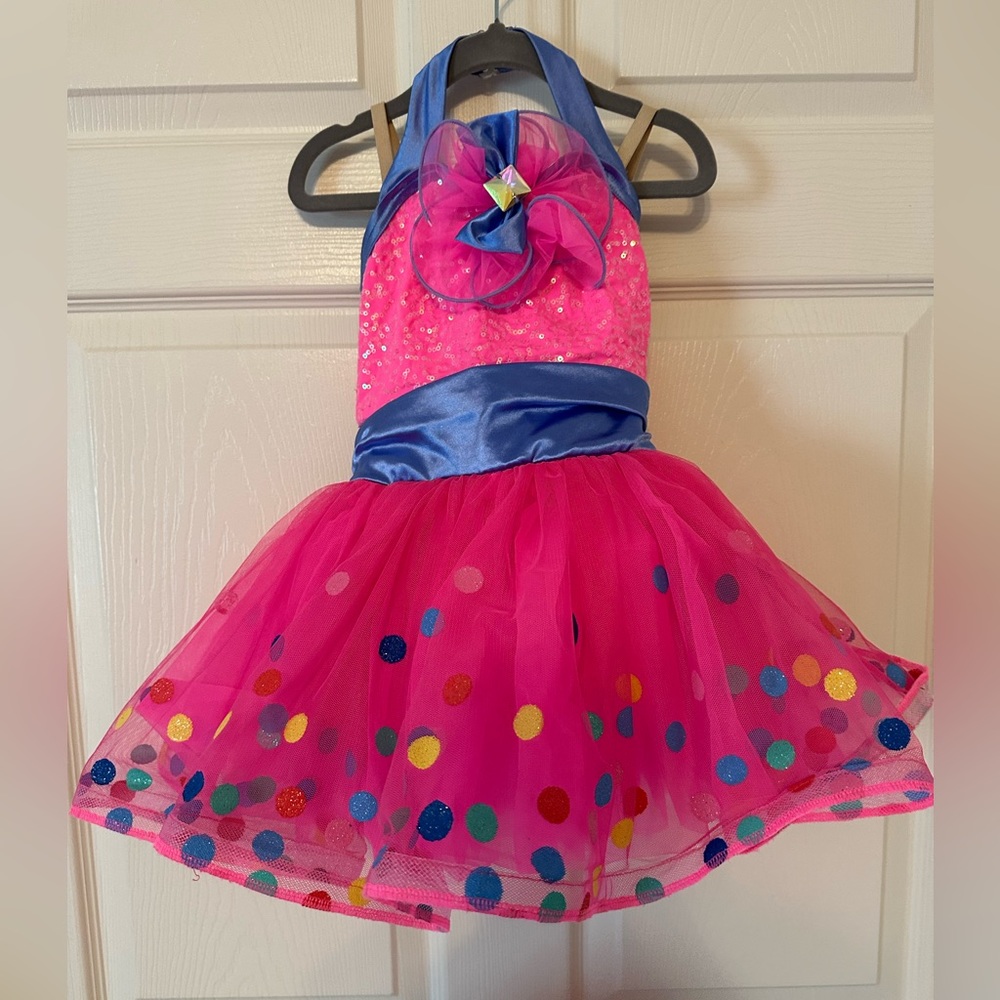 Girls  Shirley Temple dance costume sz S child